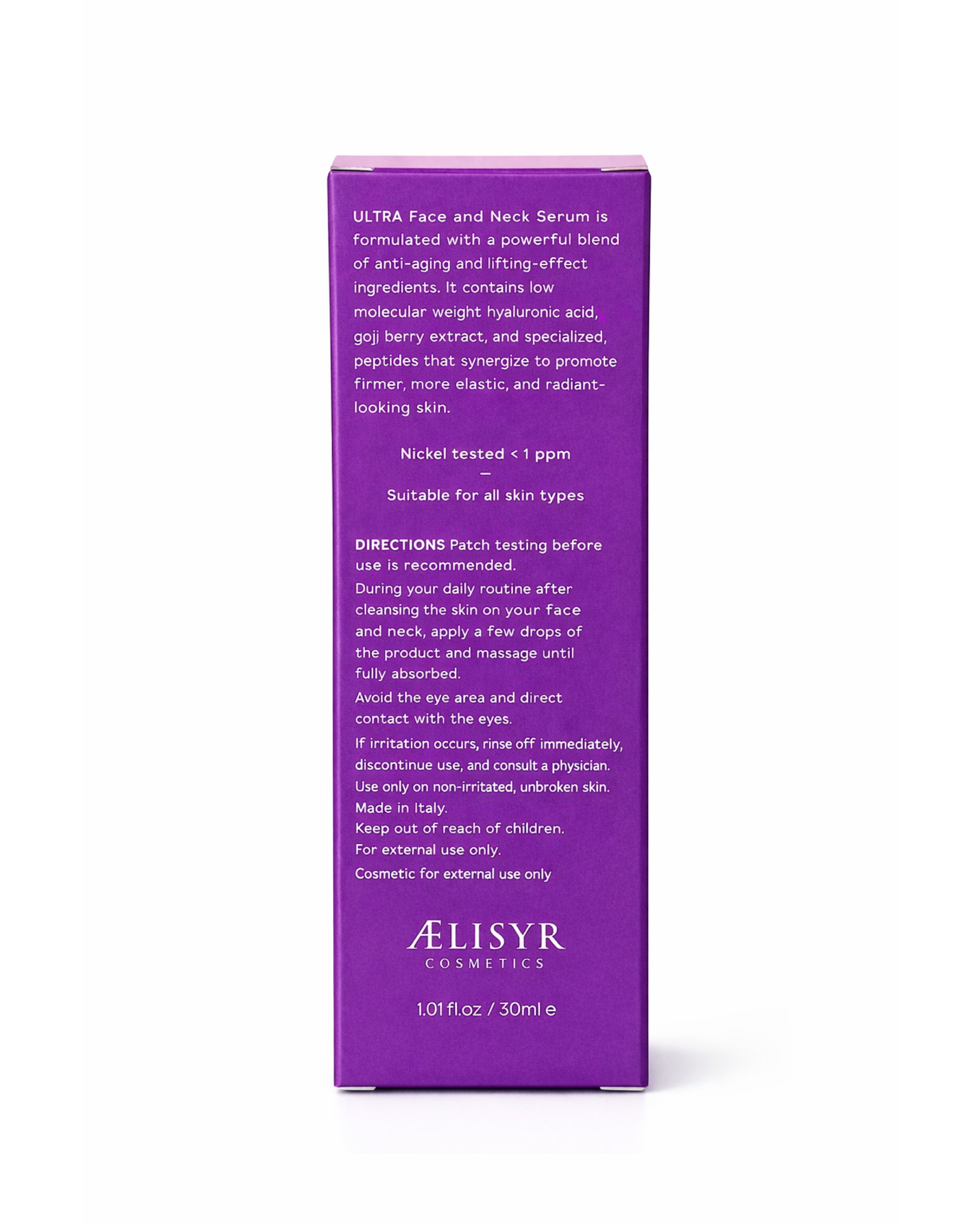 ULTRA VY Shape Face & Neck Serum – Lifting Effect, Defined Contours & Restored Volume